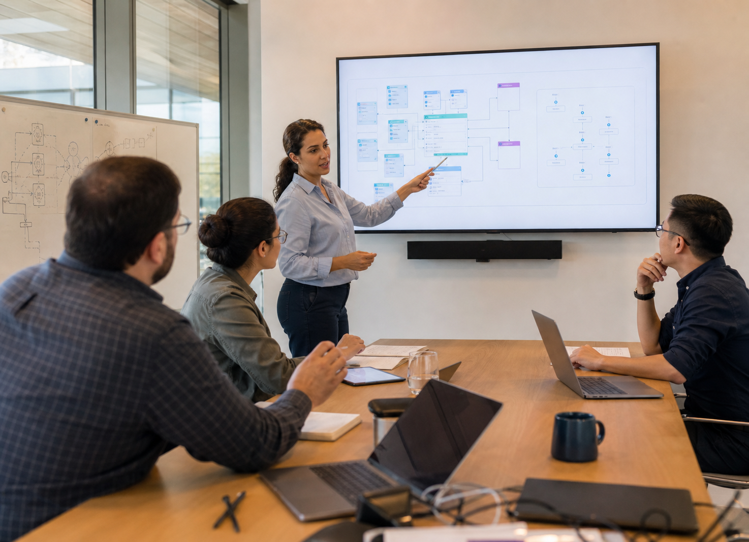 Subsel Tech team discussing Salesforce architecture