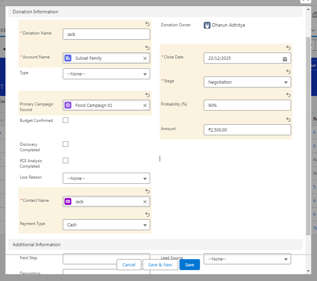 Modernizing NGO Fundraising and Donor Management with Salesforce NPSP Step 6