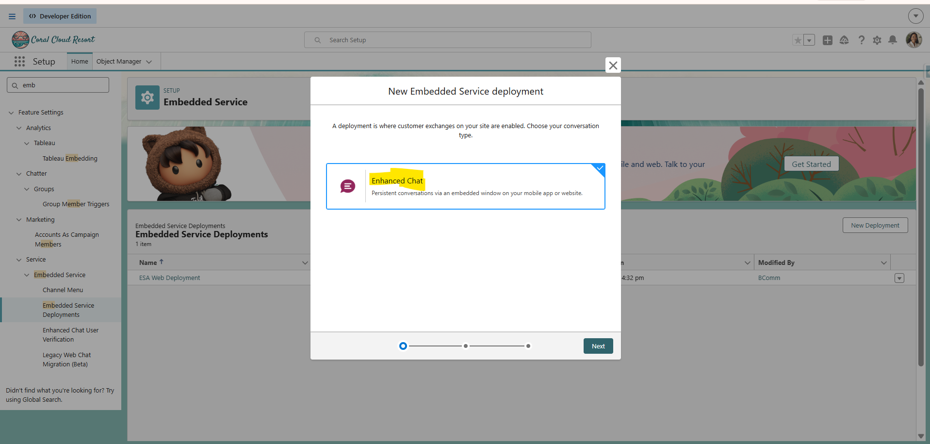 Product Inquiry Chat Launch Step 3