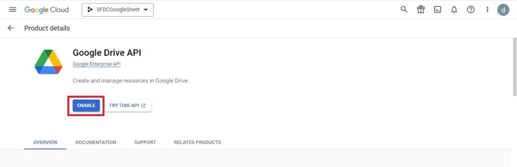 Salesforce to Google Drive Integration Step 6